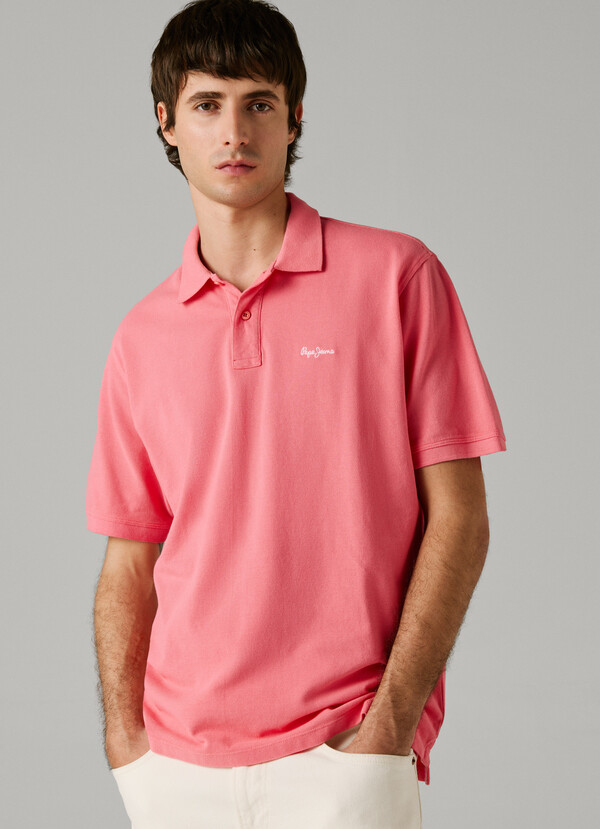 GARMENT DYED PIQUE POLO SHIRT