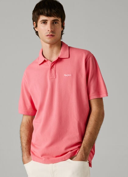 GARMENT DYED PIQUE POLO SHIRT