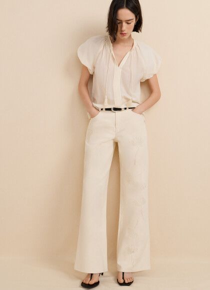 MID-RISE WIDE FIT JEANS - LINA