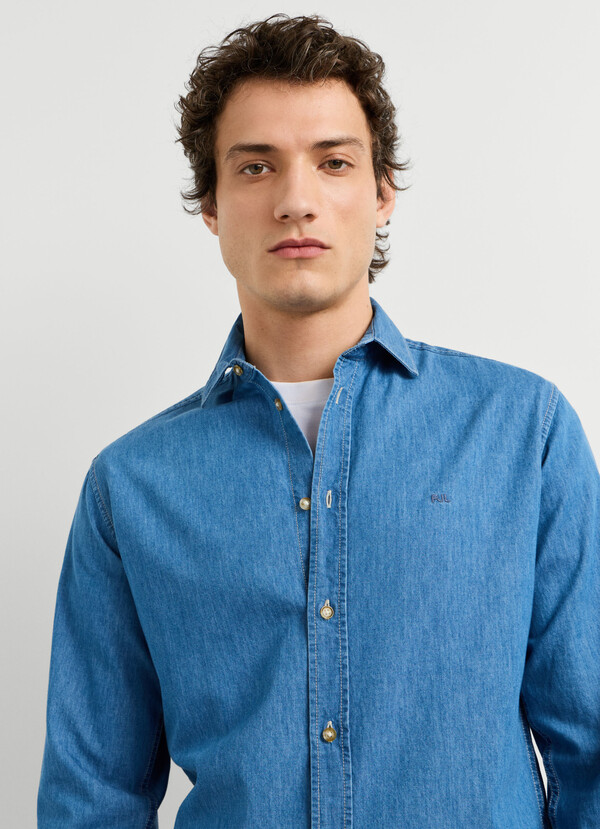 SLIM FIT DENIM SHIRT