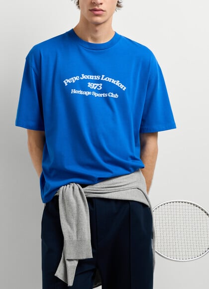CASUAL FIT PRINTED GRAPHIC T-SHIRT