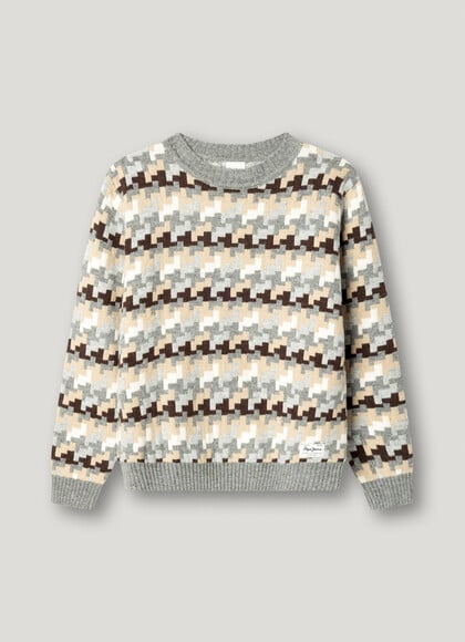 RELAXED FIT CREW NECK KNIT JUMPER