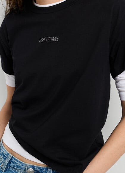 STRASS LOGO T-SHIRT