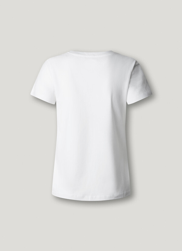 PRINTED FLORAL LOGO T-SHIRT