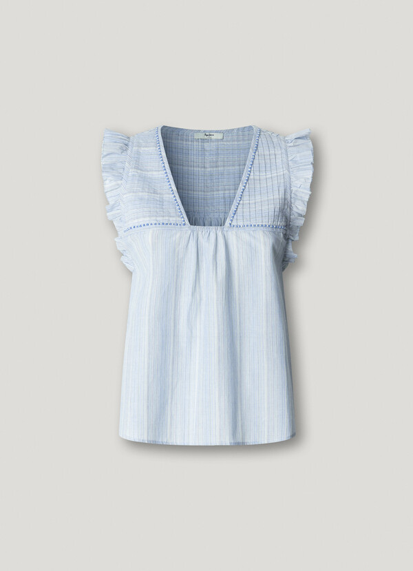 FLUID STRIPED BLOUSE