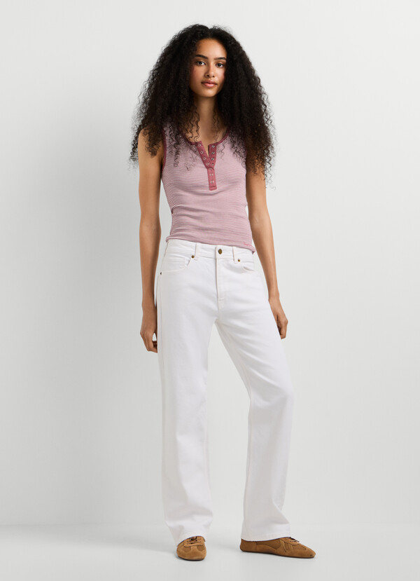 MID-RISE STRAIGHT FIT JEANS - ARROW