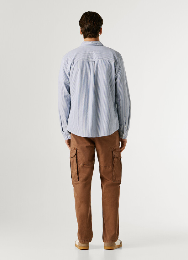 REGULAR FIT STRIPED OXFORD SHIRT