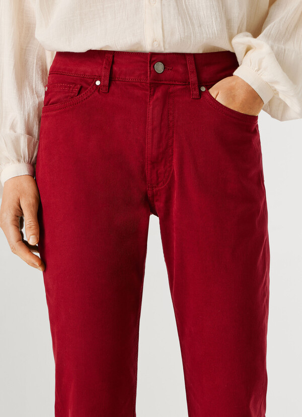 FLARE FIT 5-POCKET TROUSERS