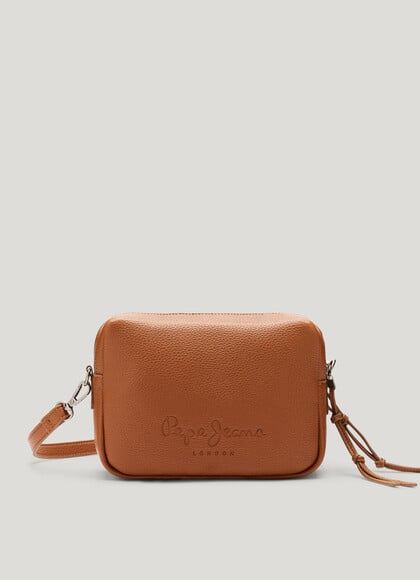 LEATHER EFFECT SHOULDER BAG