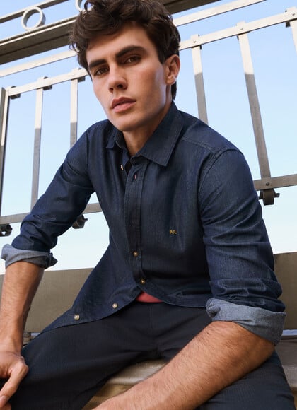 SLIM FIT DENIM SHIRT