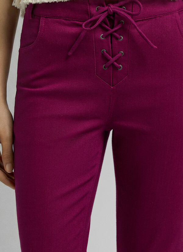 FLARE FIT STRETCH TROUSERS
