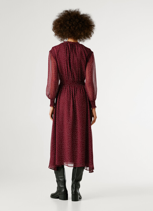 POLKA DOT MIDI DRESS