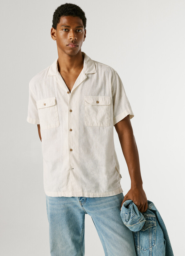 SHIRT WITH CUBAN COLLAR