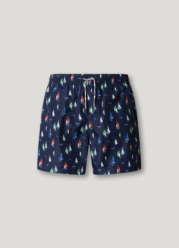 SWIM SHORTS WITH SAILBOATS