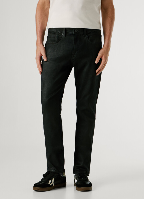 SLIM FIT MID-RISE JEANS - TRACK