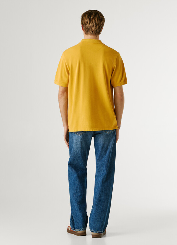 GARMENT DYED PIQUE POLO SHIRT