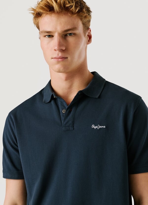 GARMENT DYED PIQUE POLO SHIRT