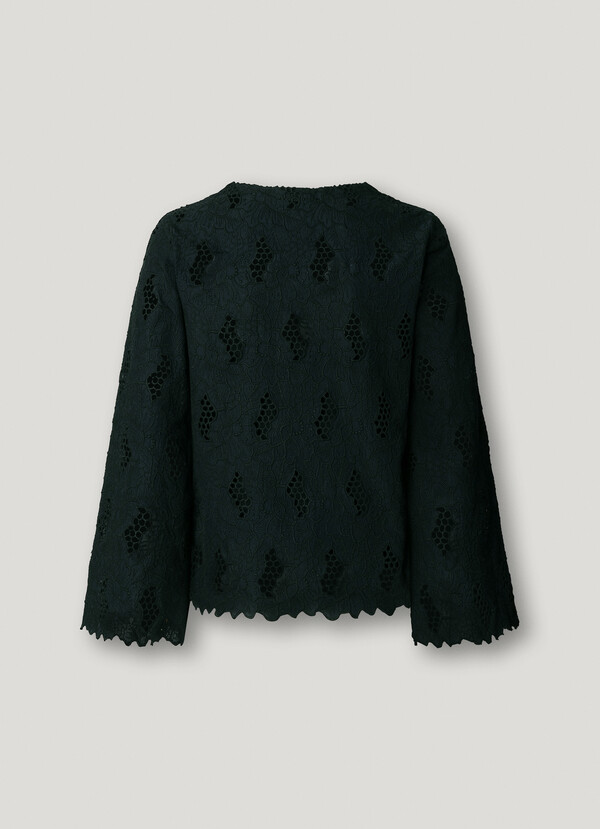 BLOUSE WITH OPENWORK DETAILS