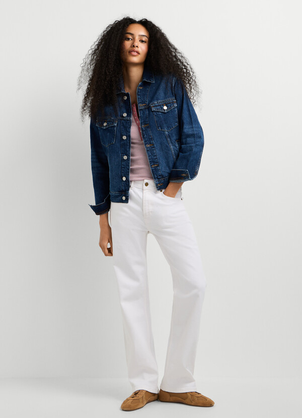 MID-RISE STRAIGHT FIT JEANS - ARROW
