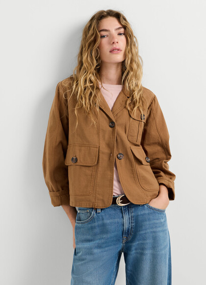 SHIRT COLLAR JACKET