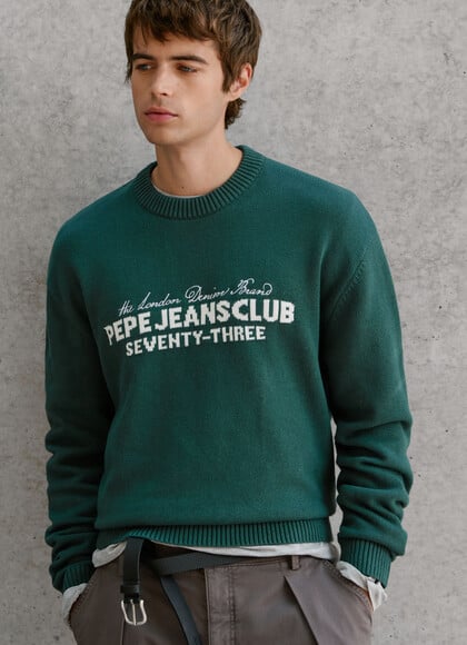 CASUAL FIT CREW NECK KNIT JUMPER