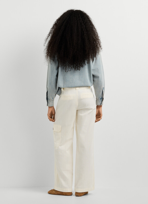 WIDE FIT CARGO TROUSERS