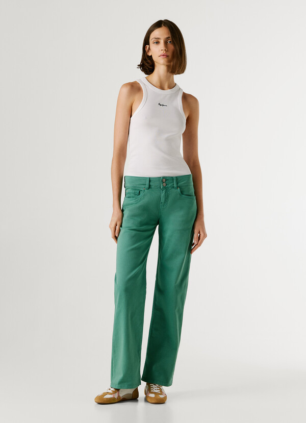 5-POCKET TWILL TROUSERS