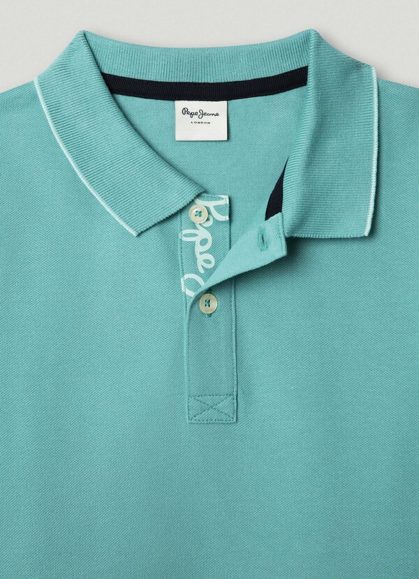 REGULAR FIT PIQU&Eacute; POLO