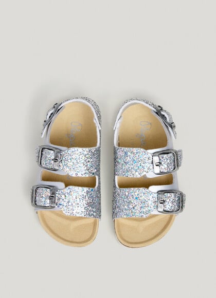SANDALS WITH GLITTER DETAILS