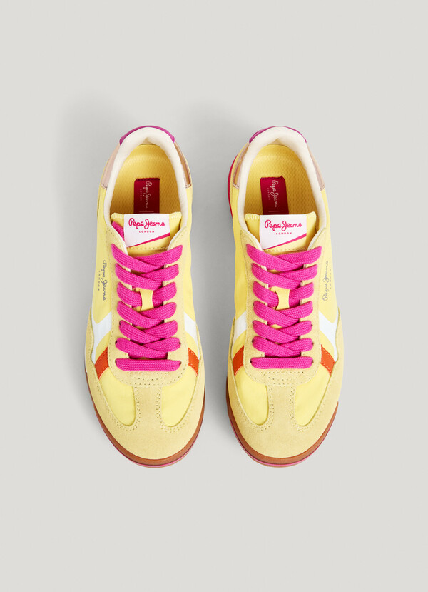 MARVIN - RETRO TRAINERS WITH SUEDE DETAILS 