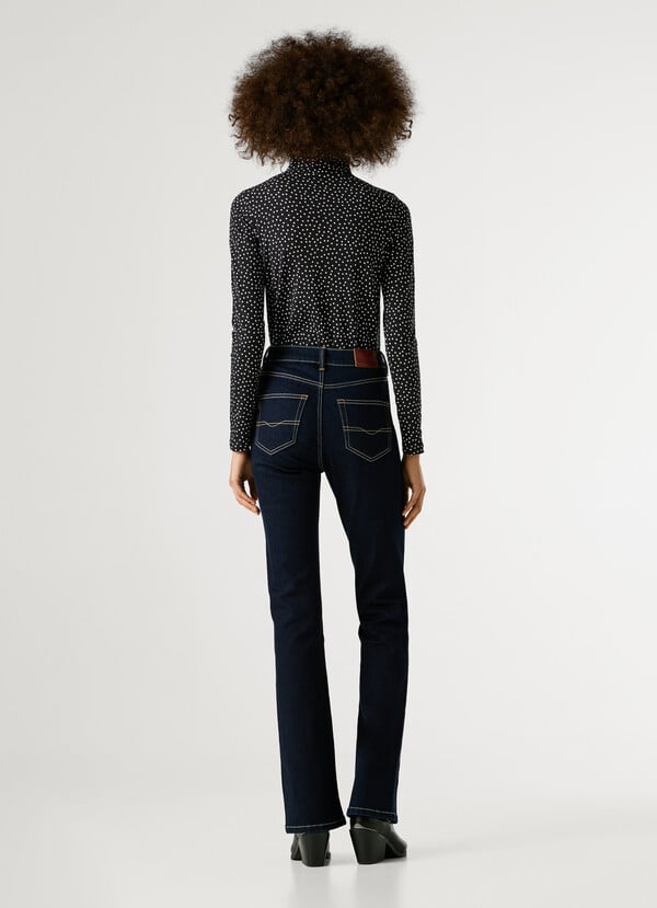 HIGH-RISE FLARE FIT JEANS - DION