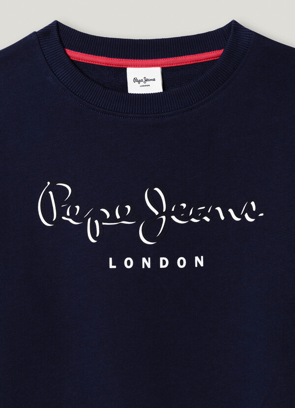 RELAXED FIT LOGO PRINT SWEATSHIRT