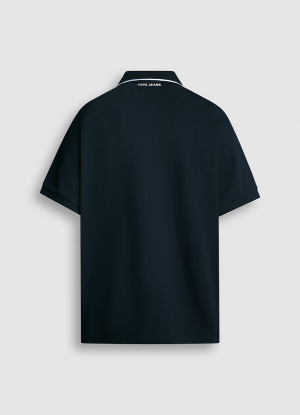 PRINTED LOGO PIQUE POLO SHIRT