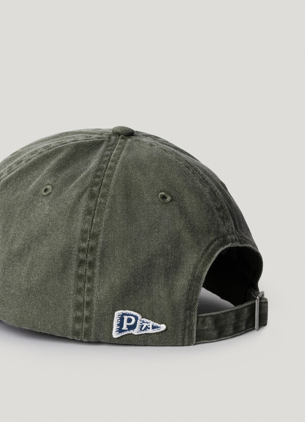 EMBROIDERED LOGO TWILL CAP