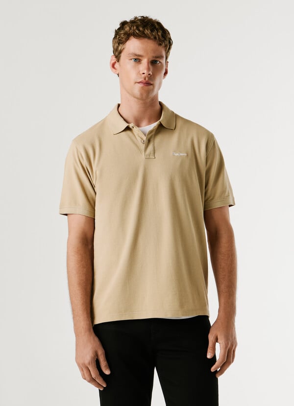 GARMENT DYED PIQUE POLO SHIRT
