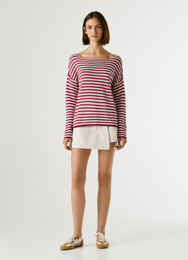 STRIPED KNIT JUMPER
