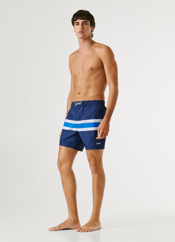 COLOR BLOCK SWIM SHORTS