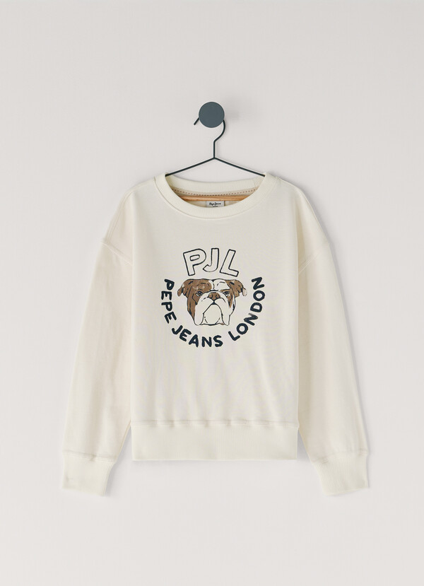 RELAXED FIT CREW NECK SWEATSHIRT