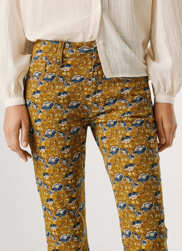 FLARE FIT 5-POCKET TROUSERS