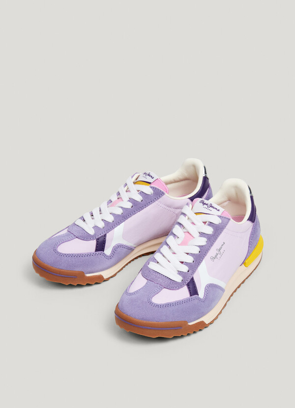 MARVIN - RETRO TRAINERS WITH SUEDE DETAILS 