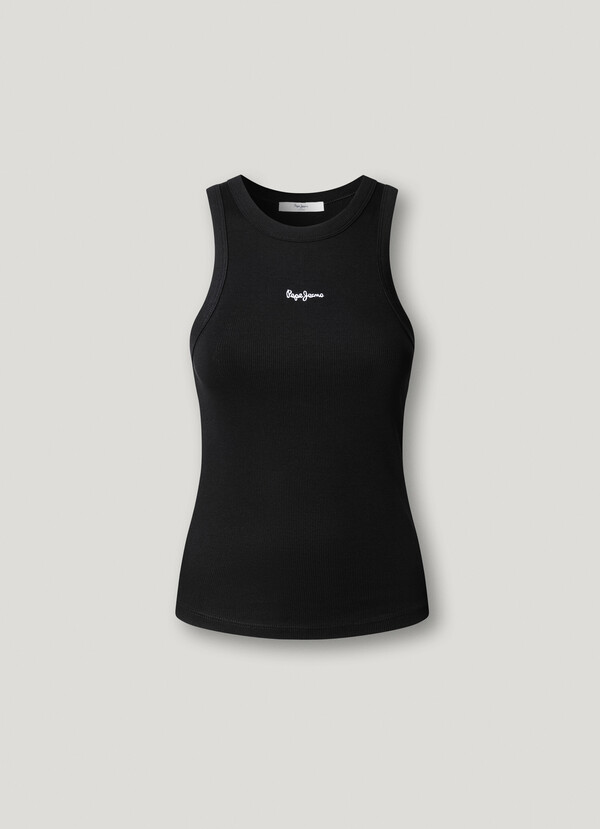 SLEEVELESS RIBBED TOP