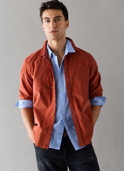 REGULAR FIT CORDUROY SHIRT