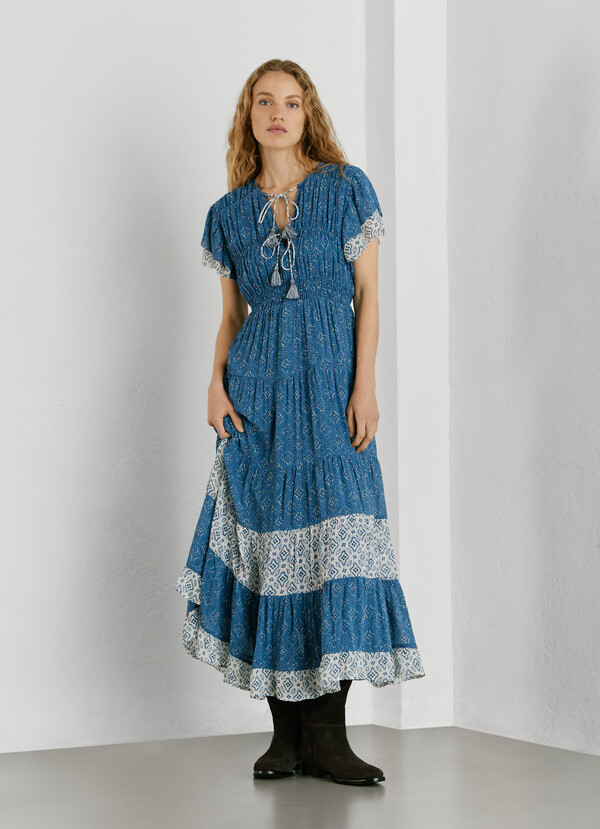 FLORAL PRINT MAXI DRESS