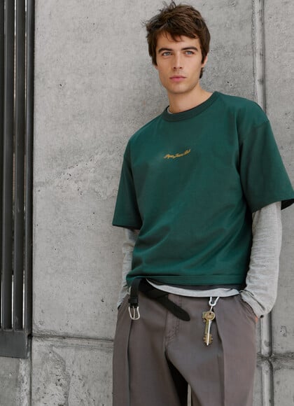 BOXY FIT LOGO PRINT T-SHIRT