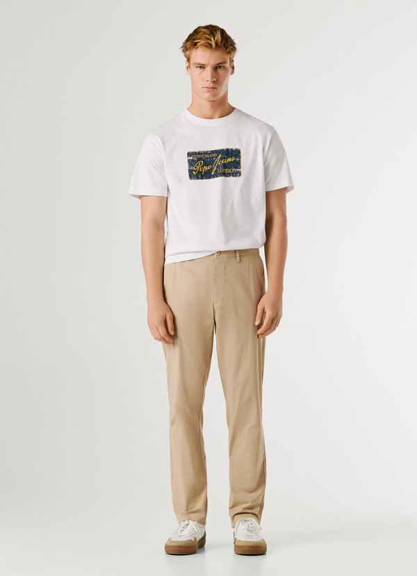 SLIM FIT CHINO TROUSERS