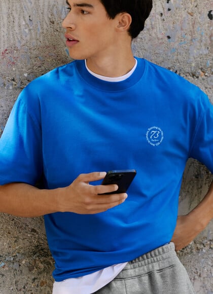 CASUAL FIT LOGO PRINT T-SHIRT
