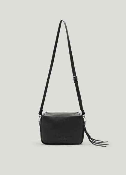 LEATHER EFFECT SHOULDER BAG