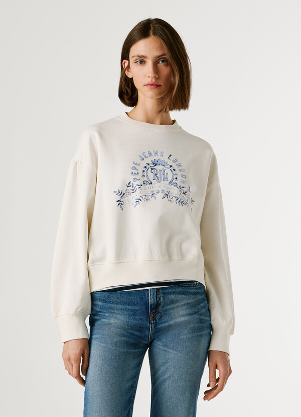 CREW NECK LOGO SWEATSHIRT