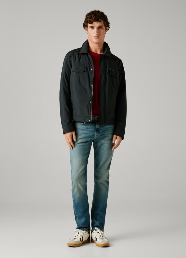 SLIM FIT MID-RISE JEANS - HATCH