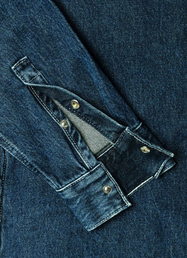 RELAXED FIT DENIM OVERSHIRT